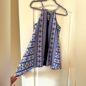 Moa Moa Polyester hi neck Strap Flowy Blouse Women’s Size XS